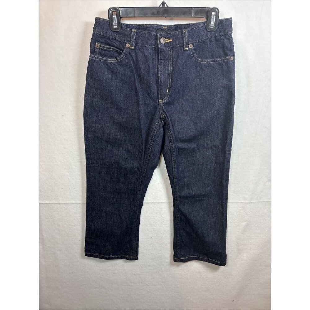 The Limited Cropped Jeans Women 29 Dark Indigo Excellent Straight Leg Capri